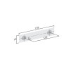 Poignée de meuble SQUARE 10 de FURNIPART - Graphite brossé