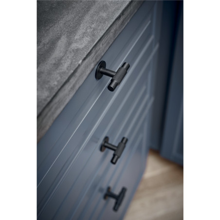 Bouton de meuble MANOR T de Furnipart - Noir mat