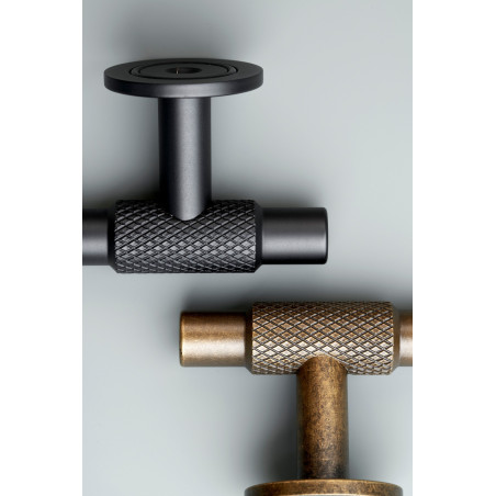 Bouton de meuble MANOR T de Furnipart - Noir mat