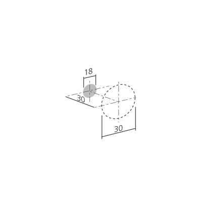 Bouton de meuble CHATEAU de FURNIPART - Look inox