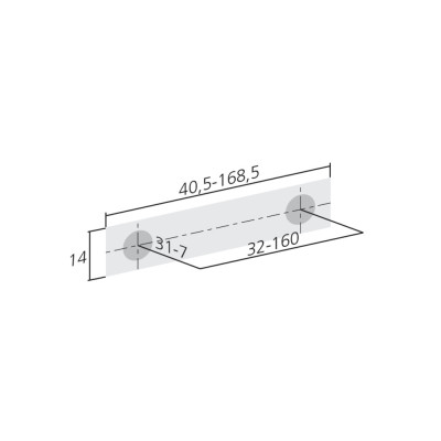 Poignée de meuble INSIDE de FURNIPART Look Inox