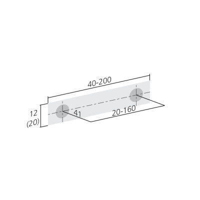 Poignée de meuble ARTISAN de FURNIPART - Alu brossé