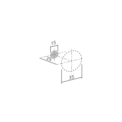 Bouton de meuble SIMON de FURNIPART - Look inox