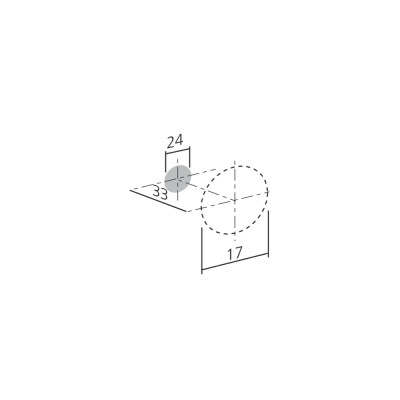 Bouton de meuble HIFI de FURNIPART - Inox