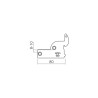 Ensemble supports pour tablettes verre