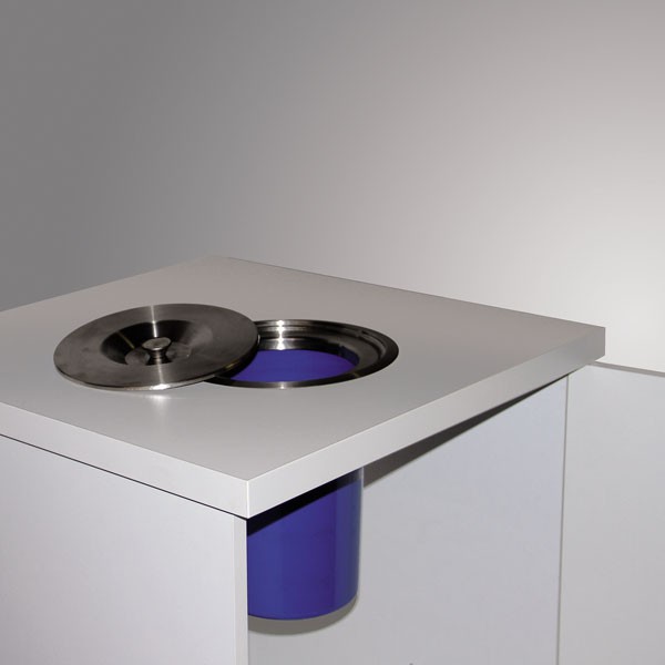SOTECH BIKI Poubelles Déchets Verts 4,2 L Anthracite avec Couvercle Collecteur Déchets à Accrocher Corbeille Poubelle - Maison