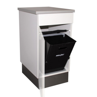 Poubelle cuisine basculante 1 bac 35 litres