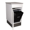 Poubelle cuisine basculante 1 bac 35 litres