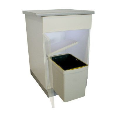 Poubelle de cuisine pivotante 1 bac - 16 L