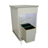 Poubelle de cuisine pivotante 2 bacs - 15 L