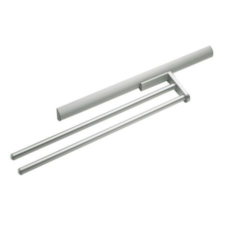 Porte serviettes coulissant alu 2 branches