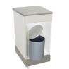 Poubelle cuisine pivotante 1 bac - 13 L