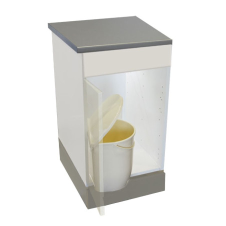 Poubelle cuisine pivotante 1 bac - 12 L