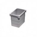 Bac poubelle gris - 4,2 L