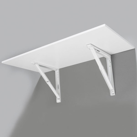 Support de table repliable - Blanc