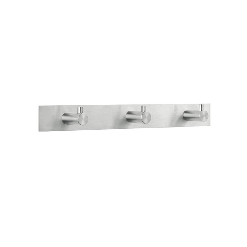 Support 3 patères rondes inox Support 3 patères rondes inox