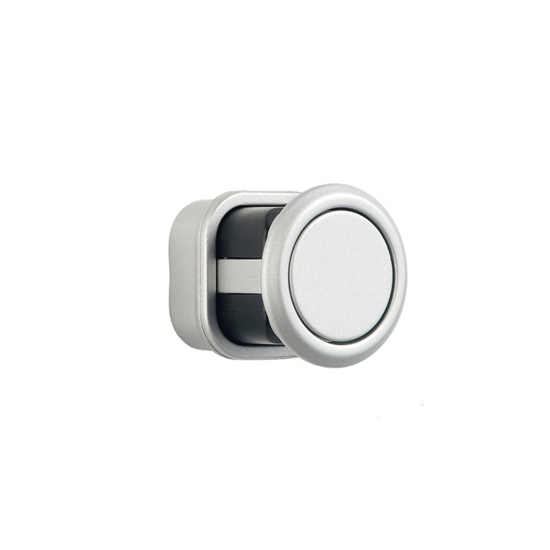 Bouton de meuble POUSSOIR - Look aluminium