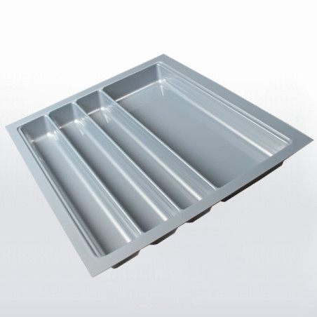 Range-couverts gris pour tiroir de 600 mm