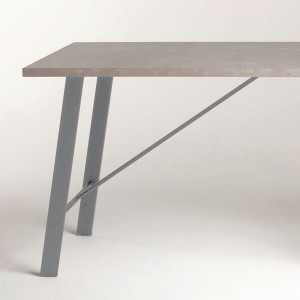 Pied de table incliné ATLANTA hauteur 710 ou 870 mm