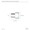 Bouton de meuble IGLOO - Verre