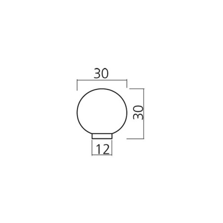 Bouton de meuble BOULE - Chromé