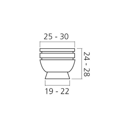 Bouton de meuble JETON - Look inox