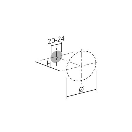 Bouton de meuble CONCAVE - Look inox