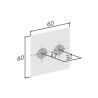 Bouton de meuble QUADRI - Look inox