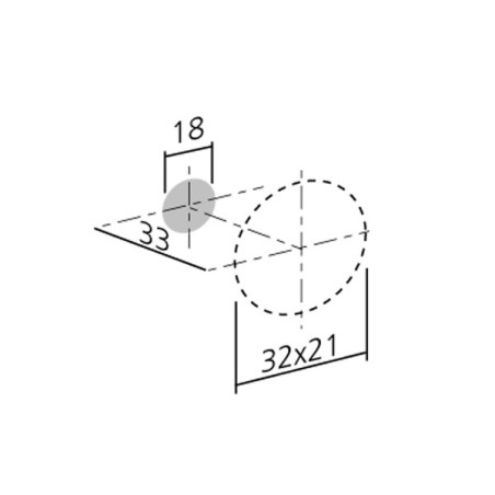 Bouton de meuble OLIVE - Porcelaine