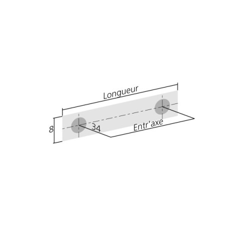 Poignée de meuble FLAT - Look inox