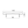 Poignée de meuble LONG DROP de FURNIPART - Look aluminium