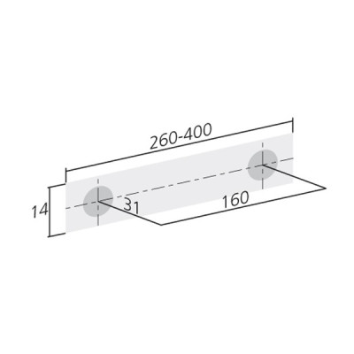 Poignée de meuble SHAPE 2 de FURNIPART- Look inox
