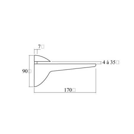 Support pour étagère design Pininfarina