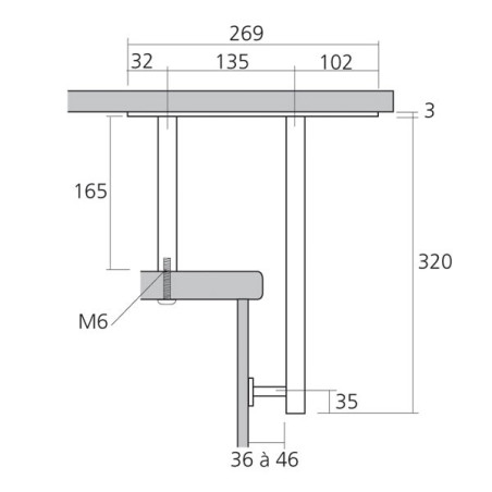 Console de snack tube