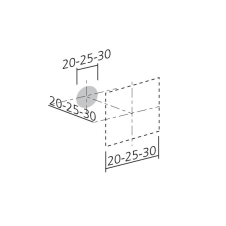 Bouton de meuble CUBE - Look inox