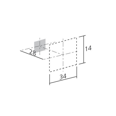 Bouton de meuble MINI OBLONG - Chromé