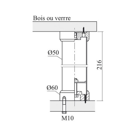 Lot de 2 consoles de snack droites en acier TOWER inox brossé