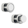 Bouton de meuble POUSSOIR - Look aluminium