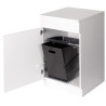 Poubelle cuisine basculante 1 bac 35 litres