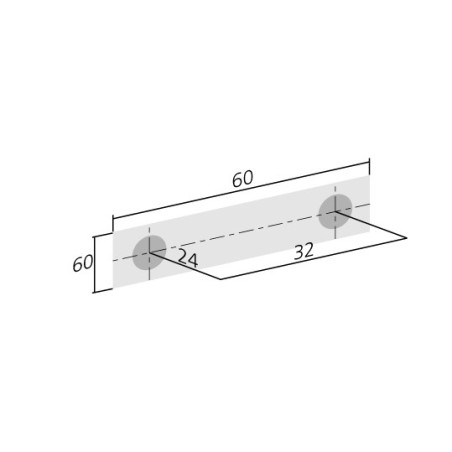 Bouton de meuble PICTURE - Chromé