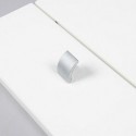 Bouton de meuble look aluminium Languette