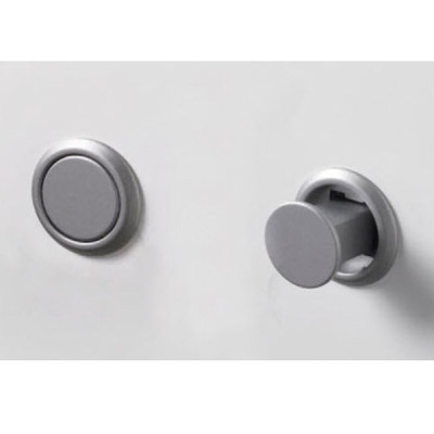 Bouton de meuble POUSSOIR - Look aluminium