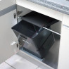 Poubelle cuisine basculante 1 bac 35 litres