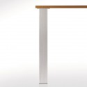 Pied de table carré 80 - hauteur 1100 mm