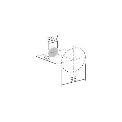 Bouton de meuble BANISTER de FURNIPART - Bronzé