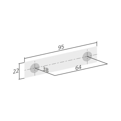 Poignée de meuble PHARMA de FURNIPART - Bronzé