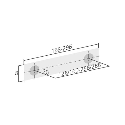 Poignée de meuble DOPPIA de FURNIPART - Look inox