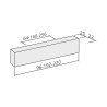 Poignée de meuble WOW de FURNIPART - Look inox