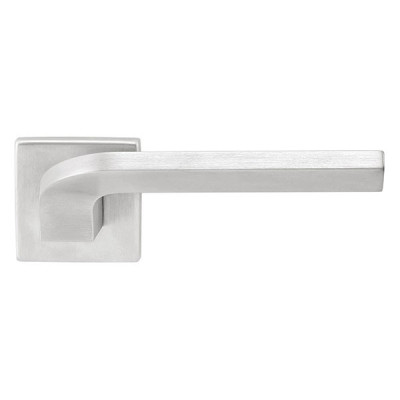Béquille de porte JOY - Look inox / Noir