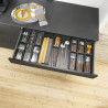 Range-couverts design acier Blanc soie mat